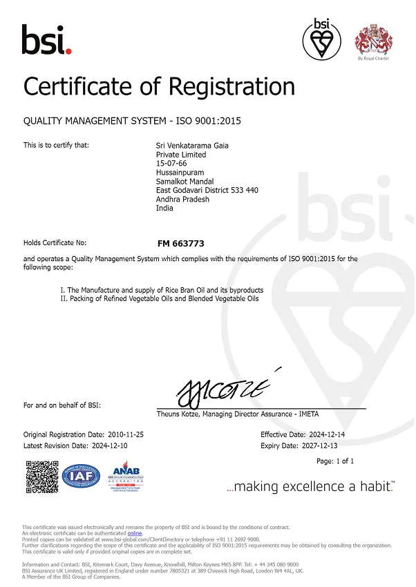 9001 ISO CERTIFICATE