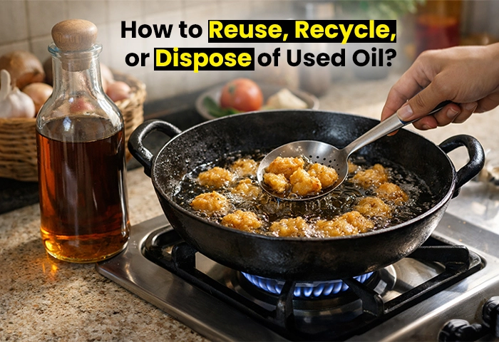 How to reuse recycle or dispose of used oil