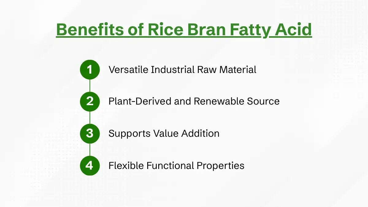 benefits of rice bran fatty acids